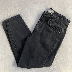 Garage Faded Black High Waisted Mom Jeans